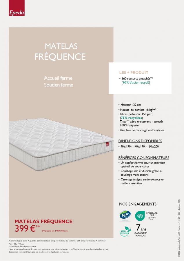 Matelas Fréquence Epeda 140*190